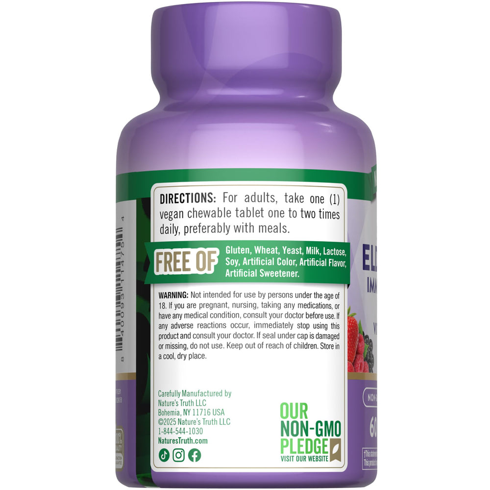 Supplement facts and ingredients panel image