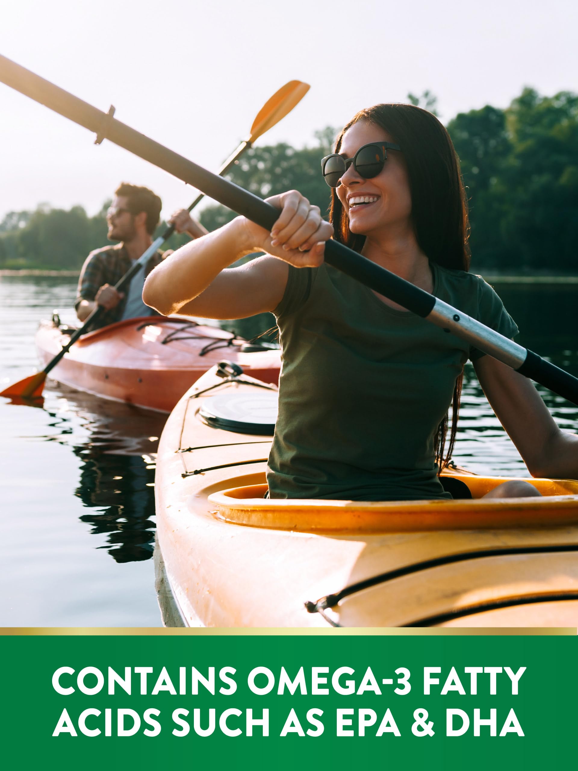 Odorless lemon-flavored omega-3 softgels