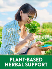 Nutrition facts panel for garlic and parsley extract supplement