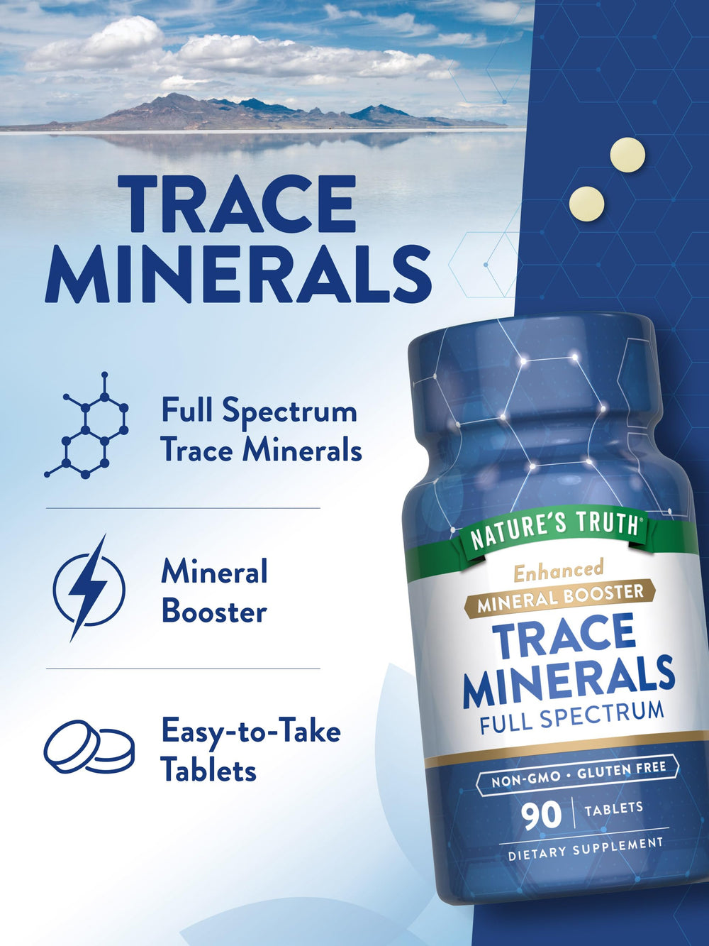 Gluten-free, Non-GMO trace minerals supplement