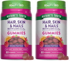 Nature's Truth Hair Skin and Nails Gummies bottle and label