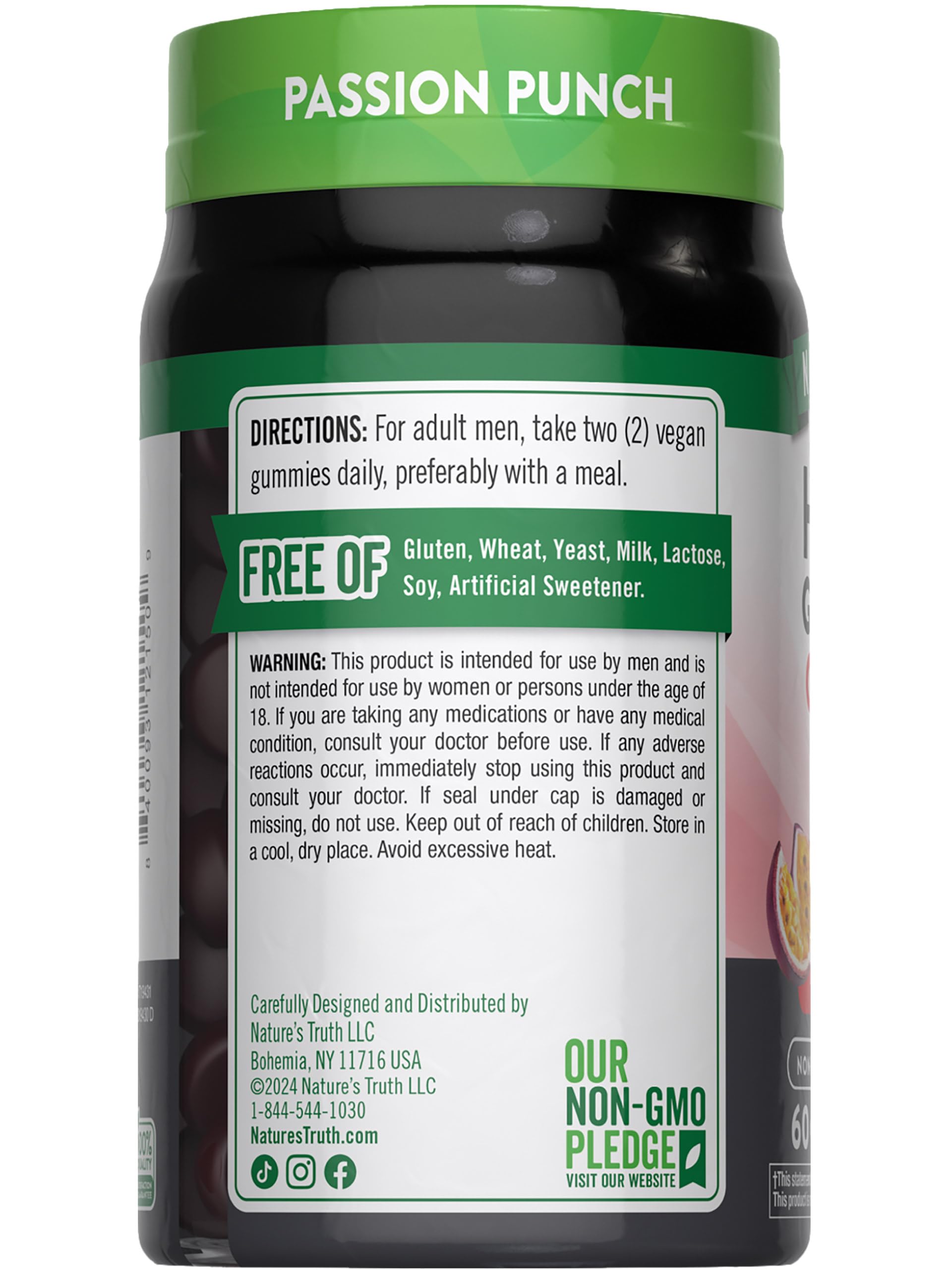 Nutrition facts and ingredients for Nature's Truth Horny Goat Weed Gummies