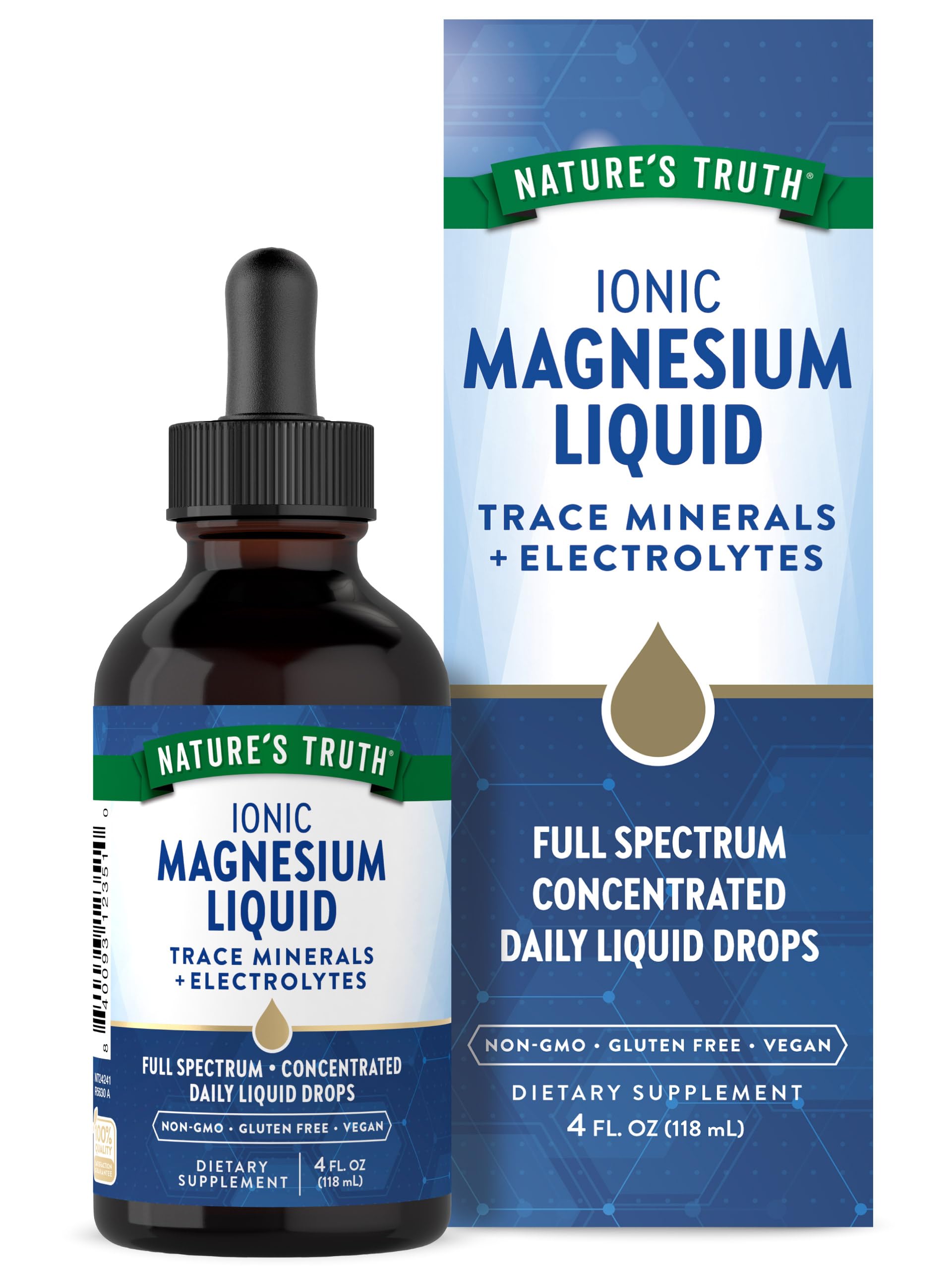 Nature's Truth Ionic Magnesium Liquid Drops bottle 4 oz