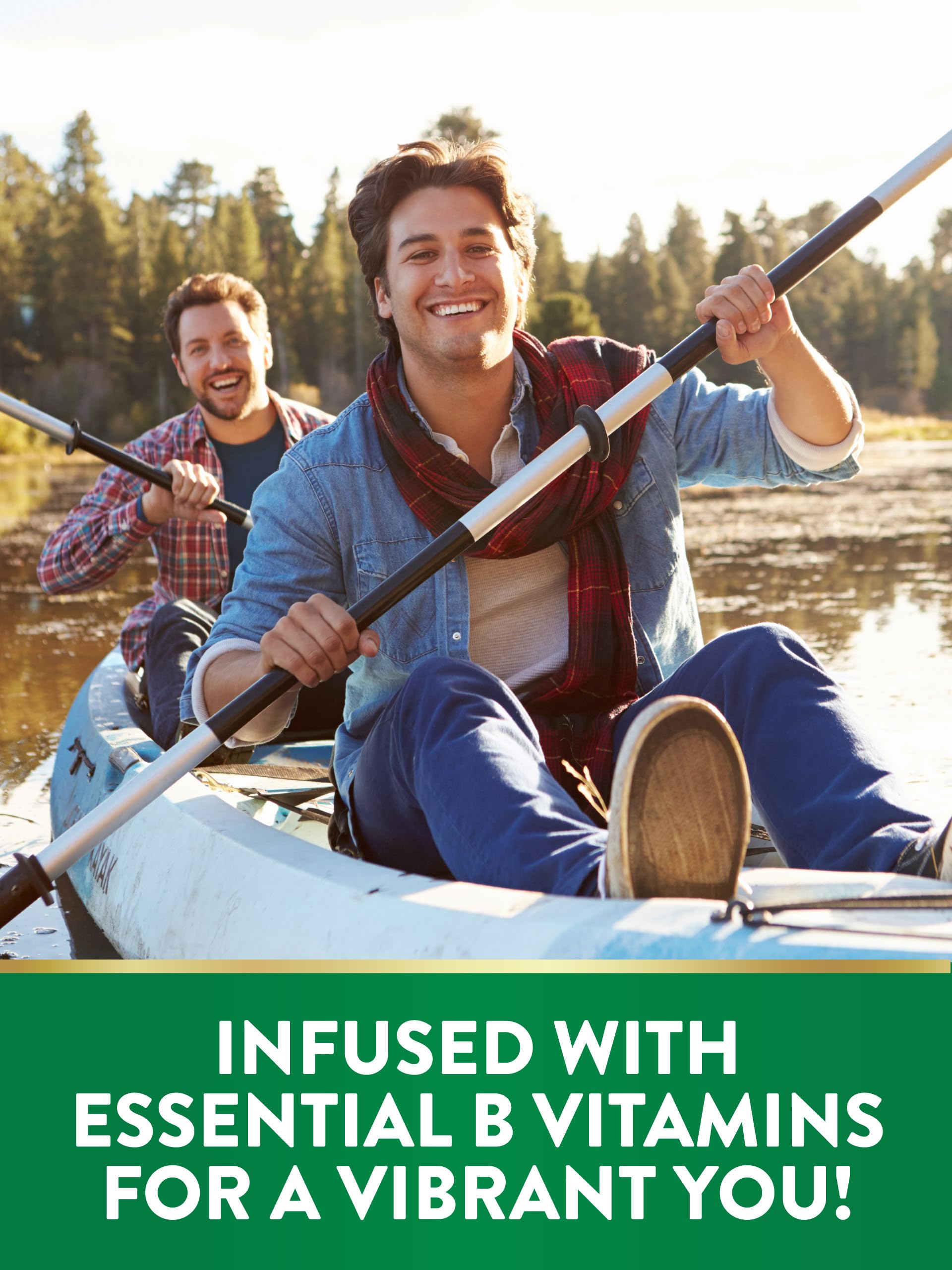 Iron gummies with zinc and B vitamins on label