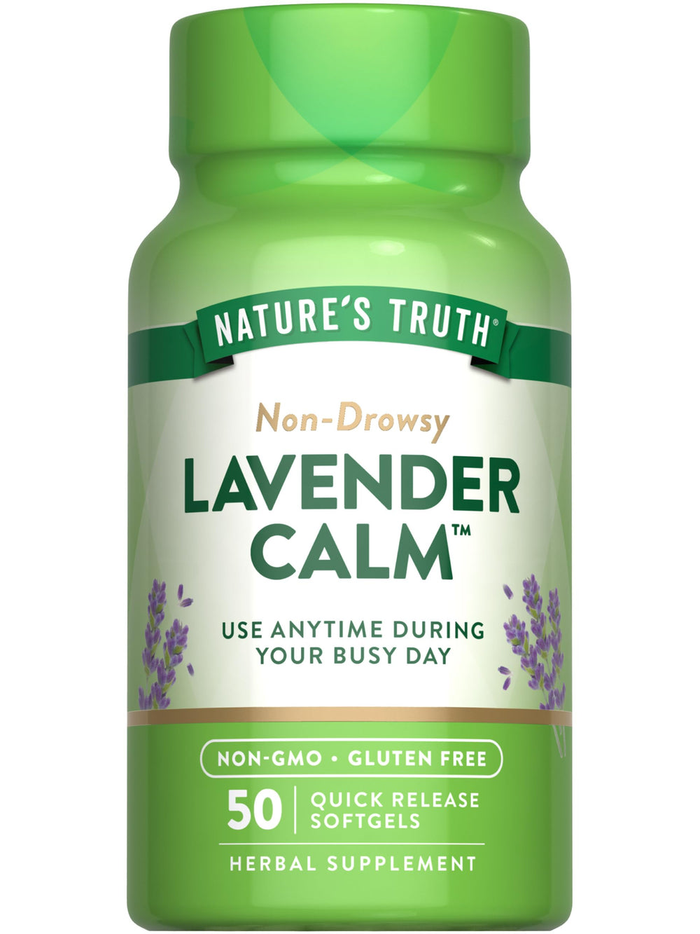 Nature's Truth Lavender Calm Softgels bottle 50 count