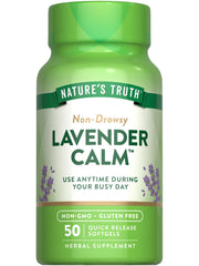 Nature's Truth Lavender Calm Softgels bottle 50 count