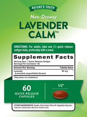 Lavender Calm Softgels capsules close-up