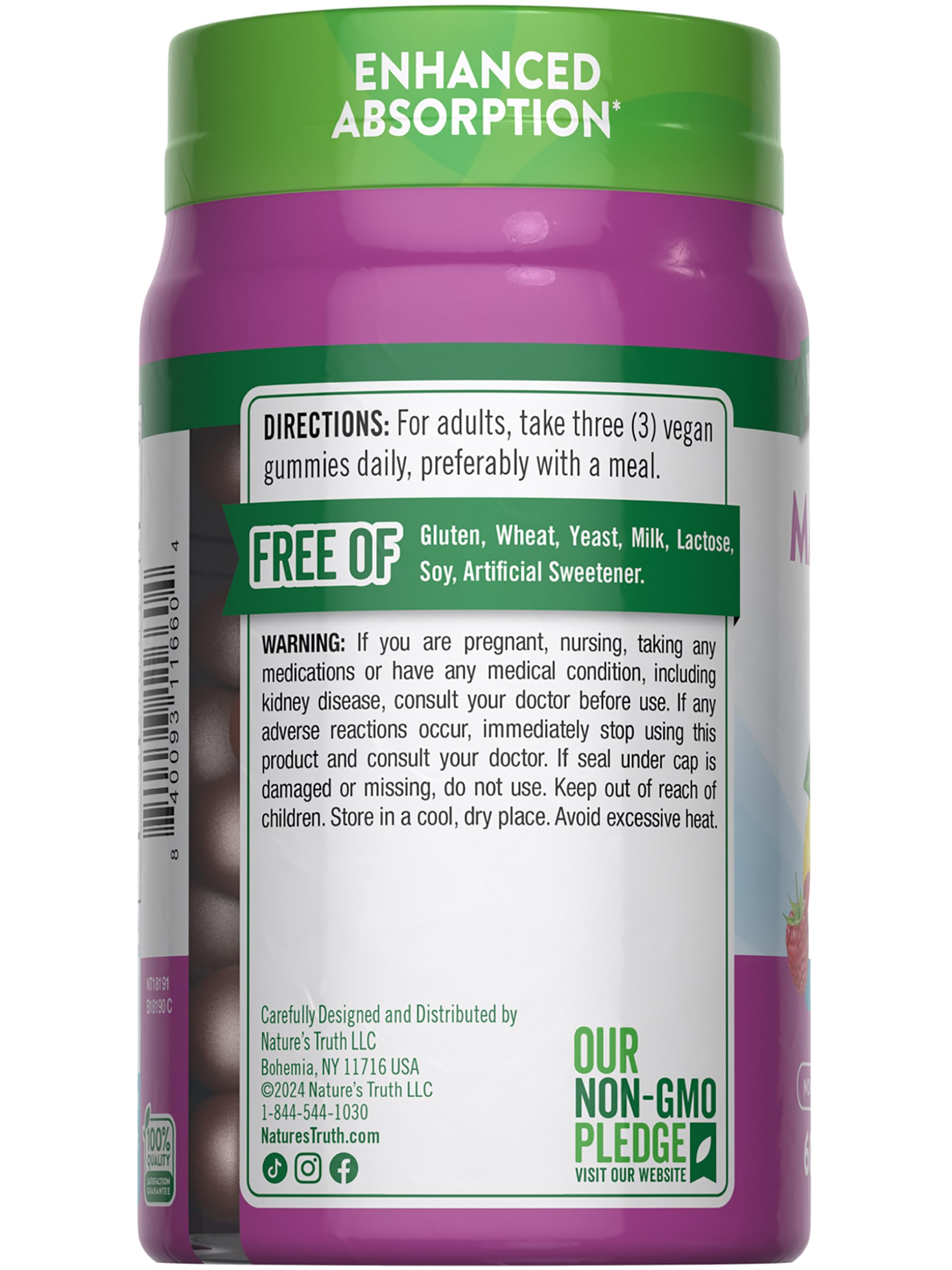 Product packaging front view