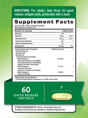 Nature's Truth Omega 3-6-9 softgels bottle close-up