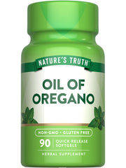 Nature's Truth Oregano Oil Softgels bottle label front