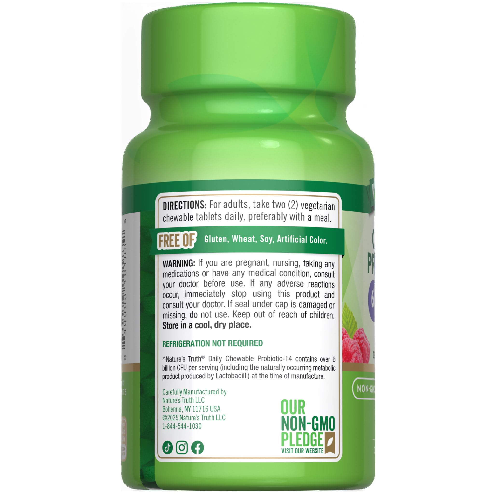 Bottle packaging showing 60-count count
