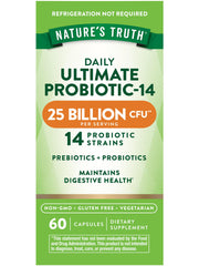 Nature's Truth Probiotics 25B CFU 60 capsules hero image