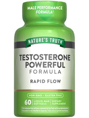 Nature's Truth testosterone supplement bottle front view supports daily vitality