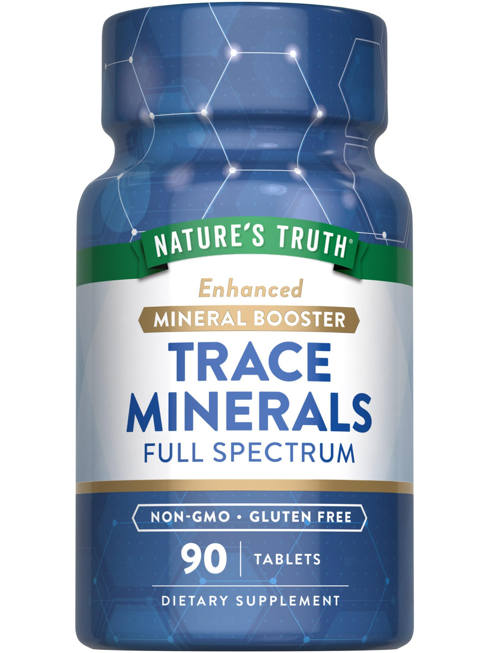 Bottle of Nature's Truth Trace Minerals with Iodine - 90 tablets