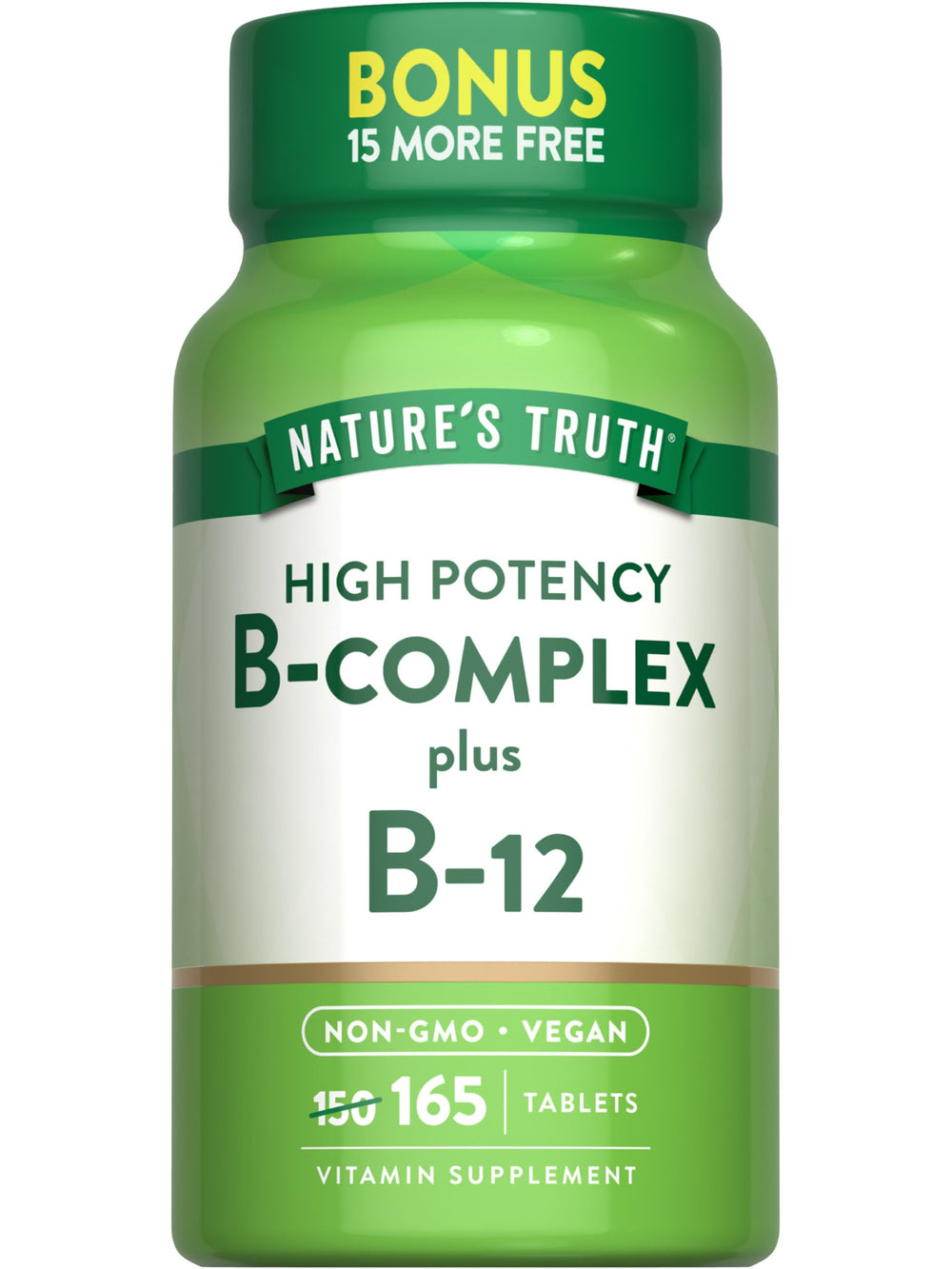 Nature's Truth Vitamin B Complex 165 tablets – front view