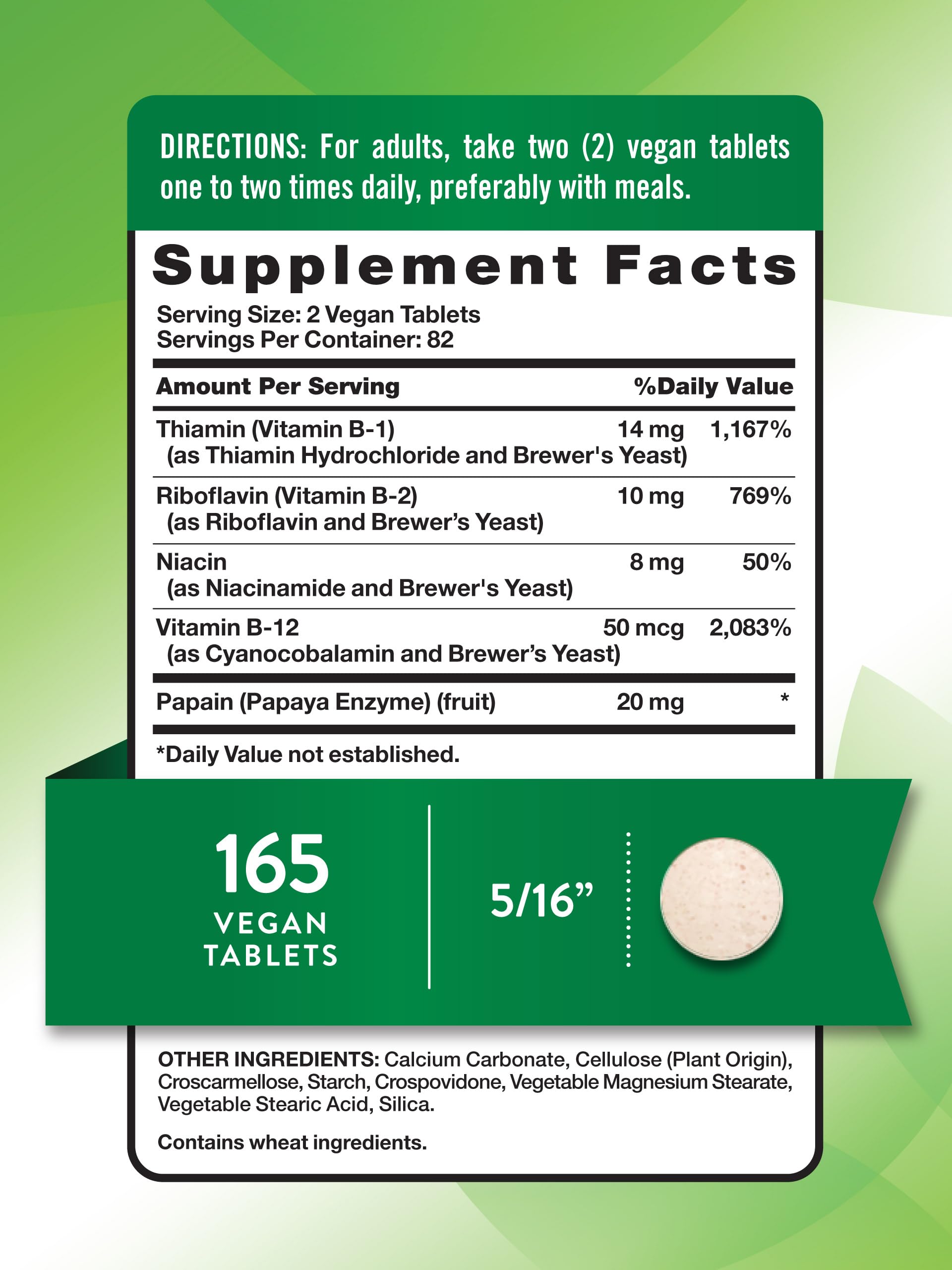 Nature's Truth Vitamin B Complex 165 tablets – side view