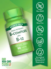 Close-up of Vitamin B Complex tablets