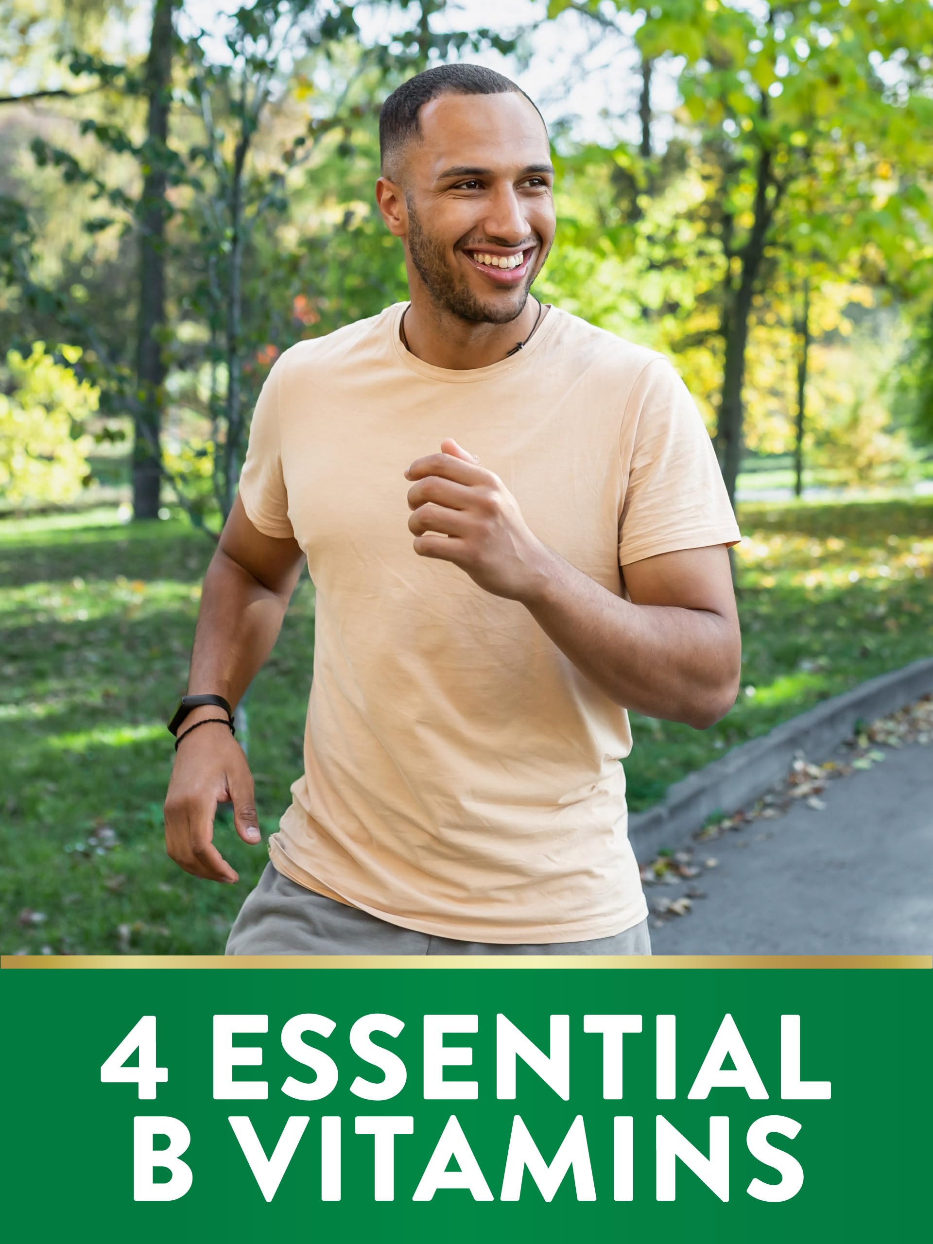 Non-GMO and vegan B-Complex label emphasis