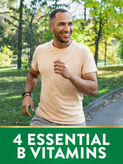 Non-GMO and vegan B-Complex label emphasis