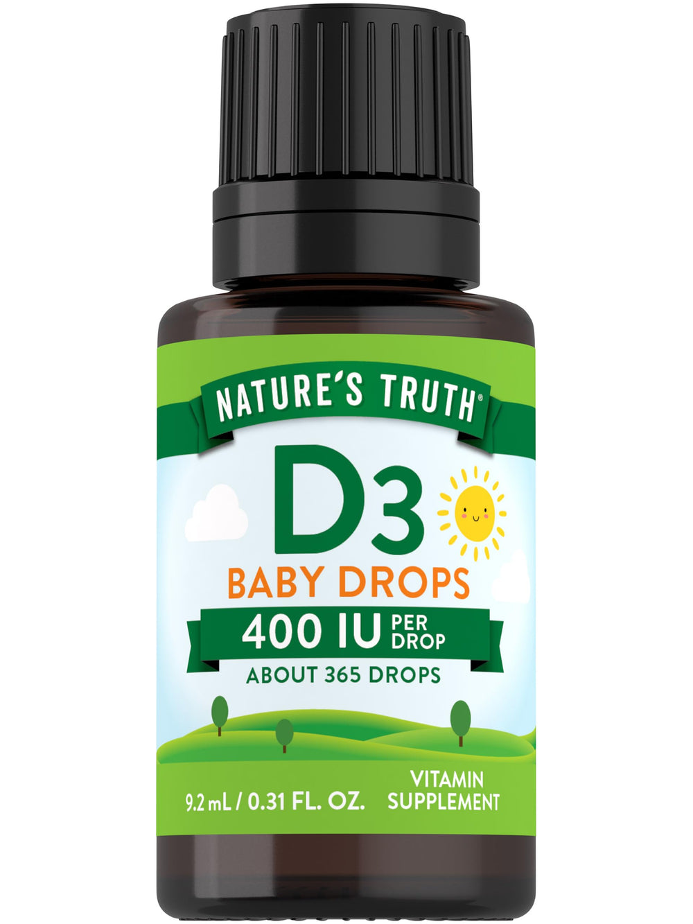 Nature's Truth Vitamin D Drops for Infants bottle with label
