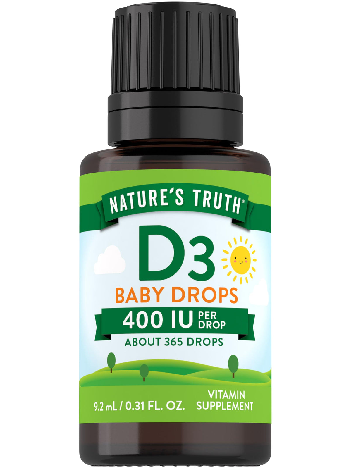 Nature's Truth Vitamin D Drops for Infants bottle with label