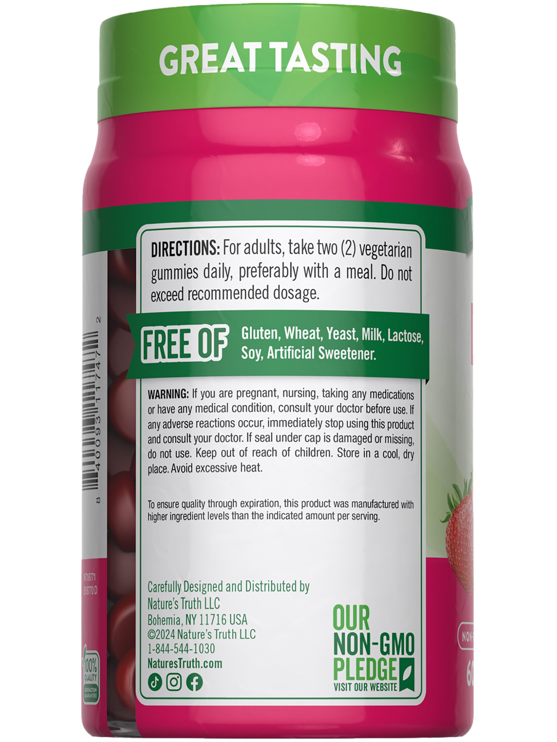 Gluten-free and allergen-free badge on packaging