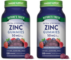 Nature's Truth Zinc Gummies for Adults bottle and packaging