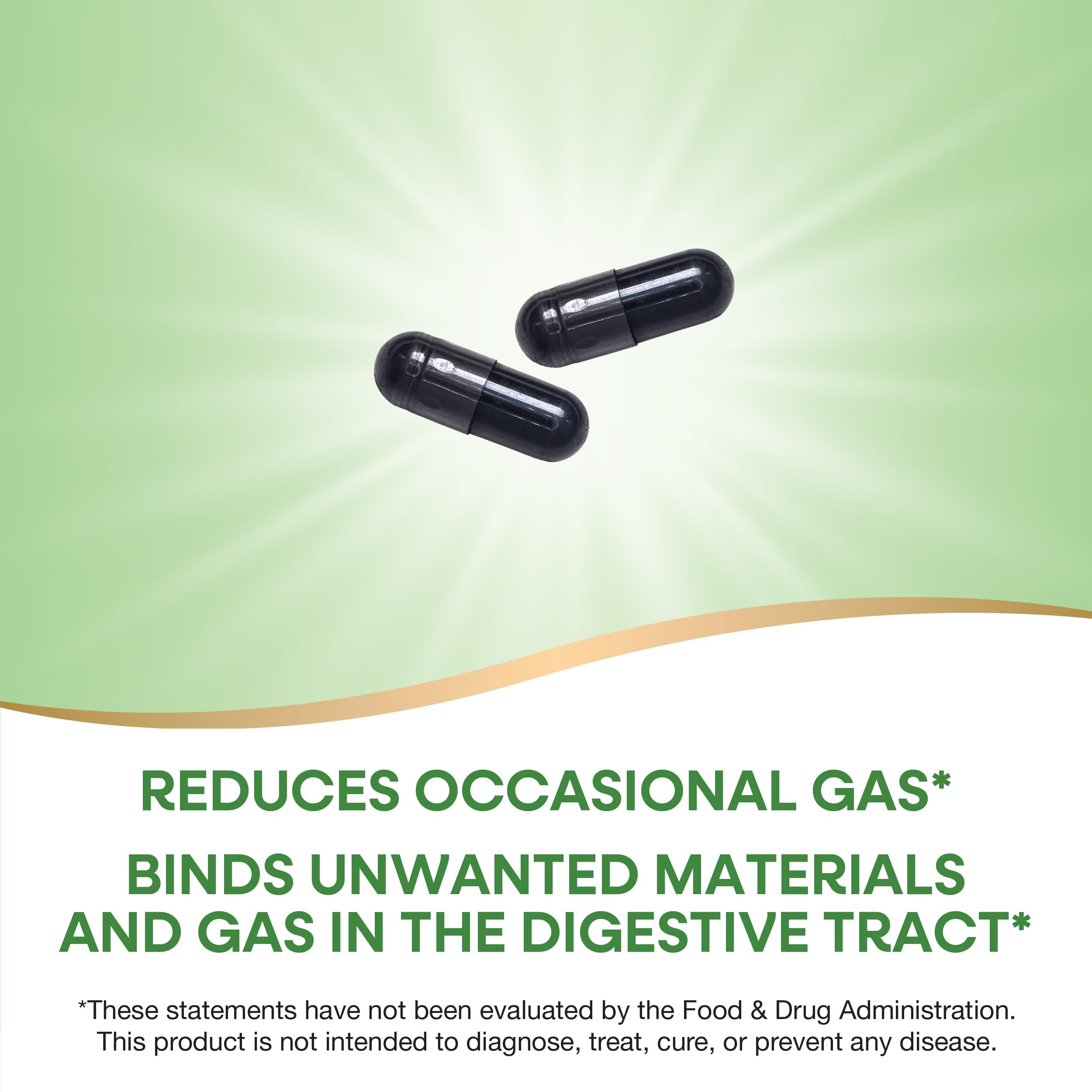 Nature's Way Activated Charcoal label detail