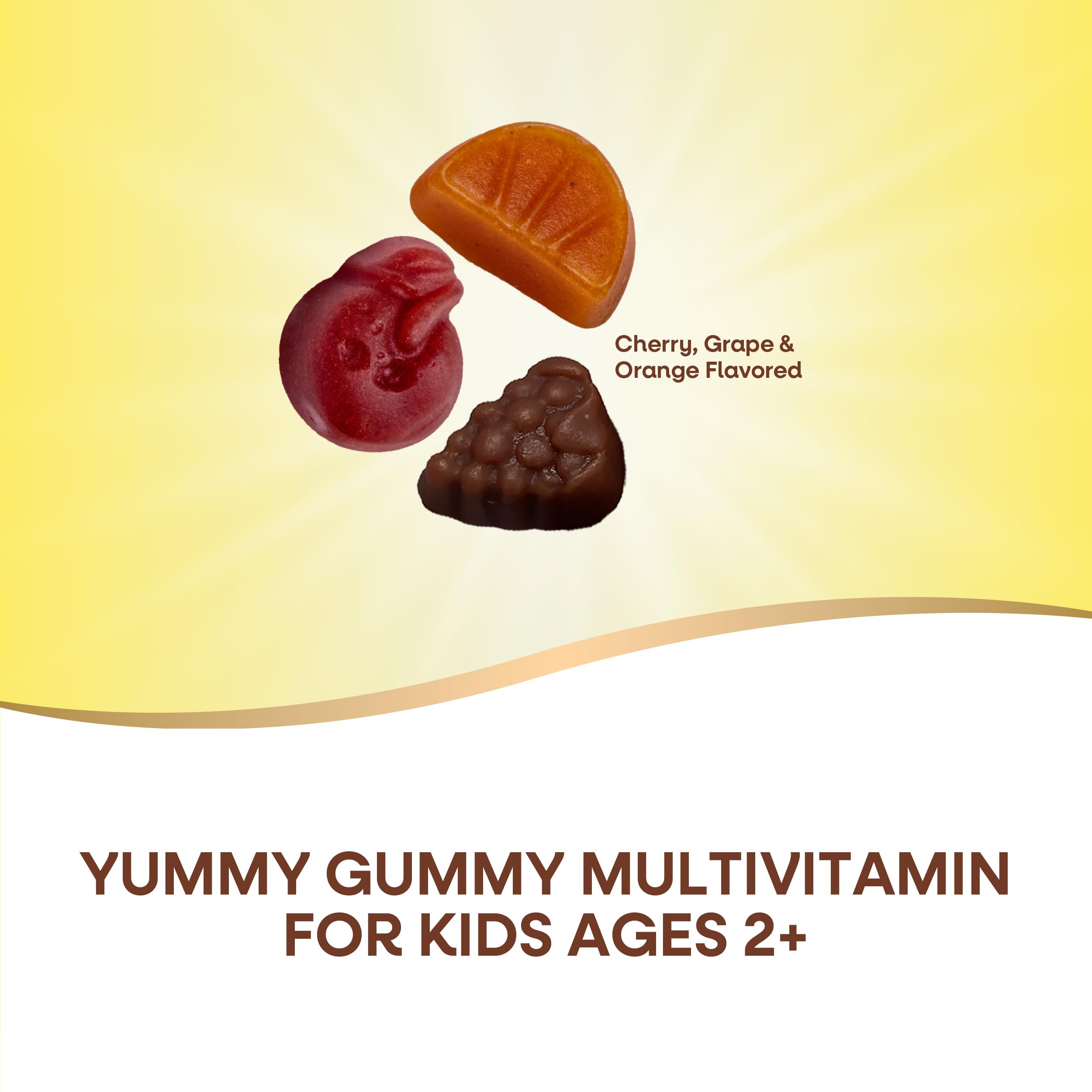 Close-up of Alive! Kids Multivitamin Gummies texture