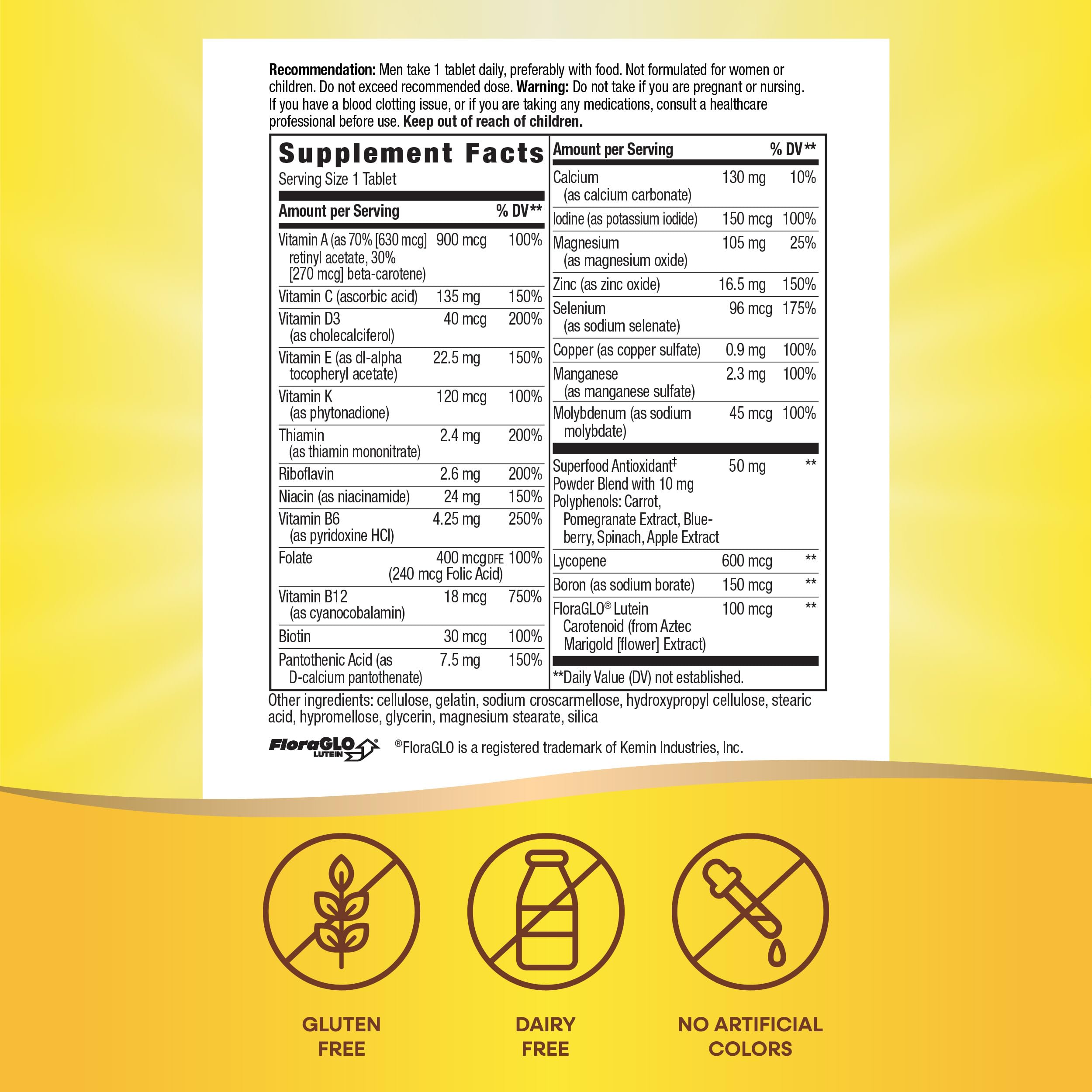 Nature's Way logo on the multivitamin label