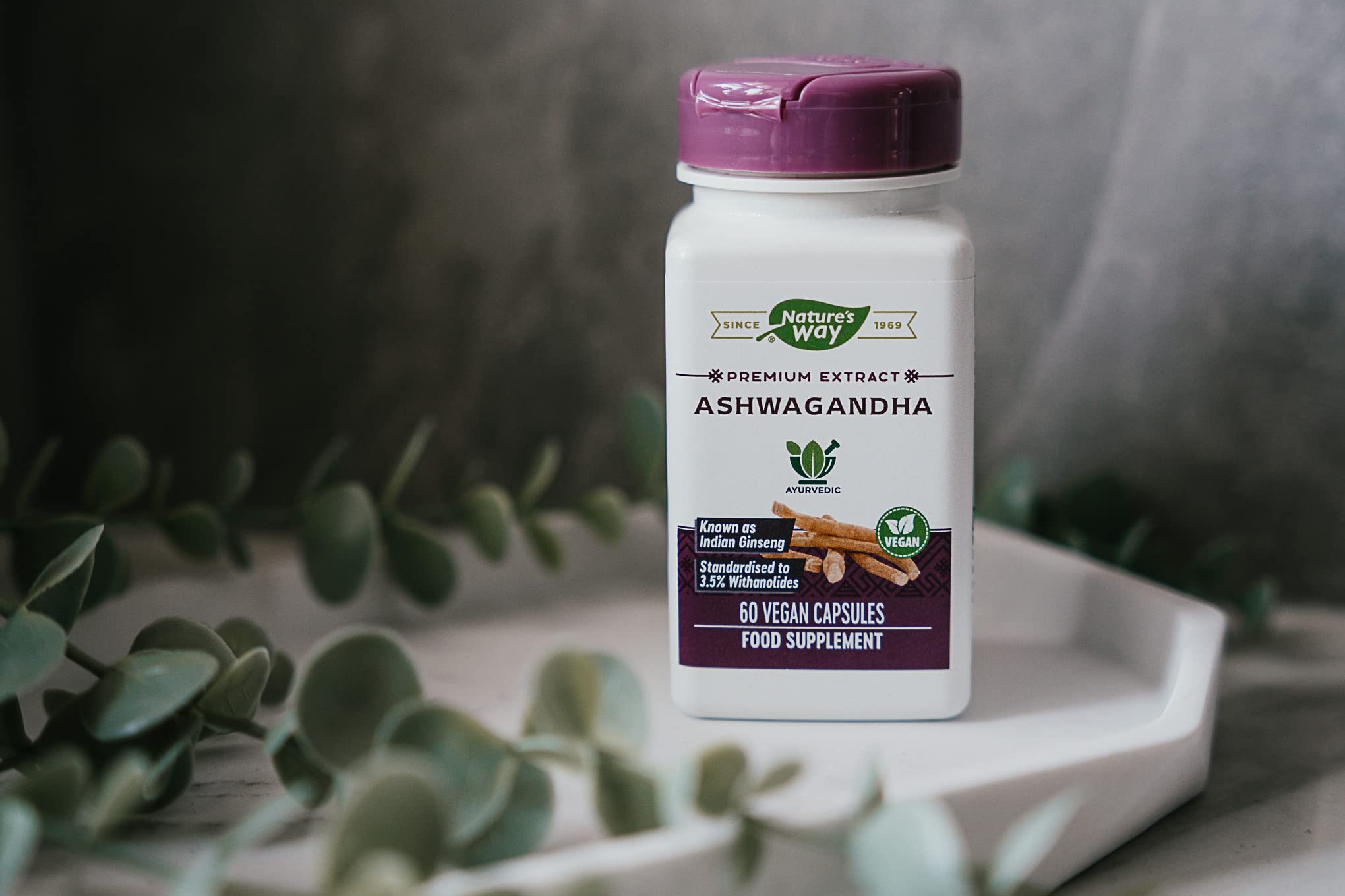 Front label of Nature's Way Ashwagandha