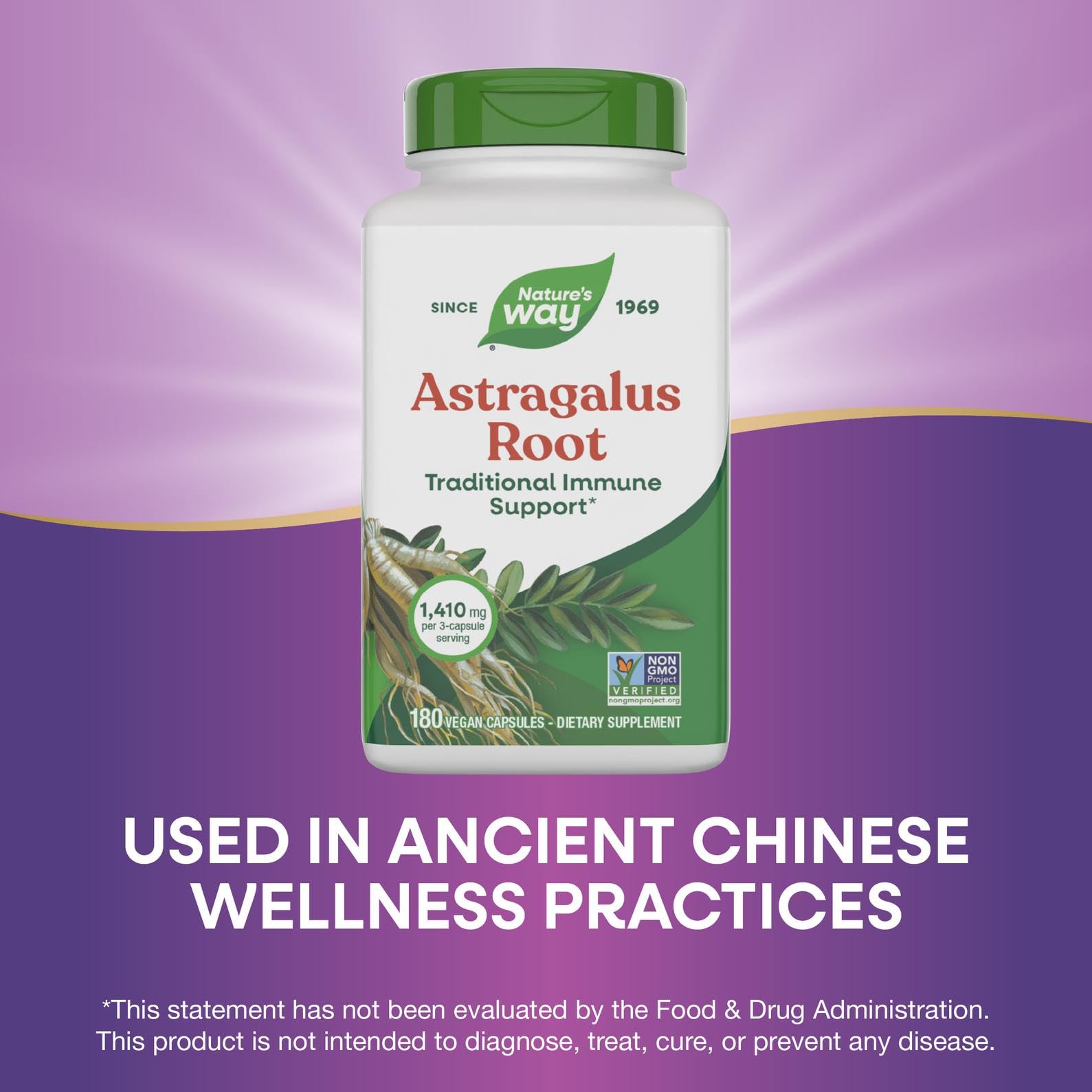 Product packaging illustrating traditional use and immune support