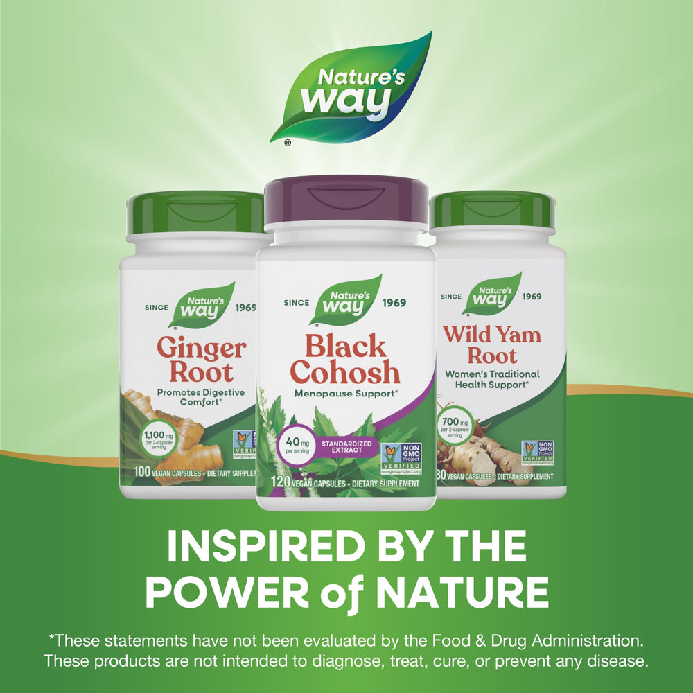 Vegan, vegetarian-friendly black cohosh supplement for women