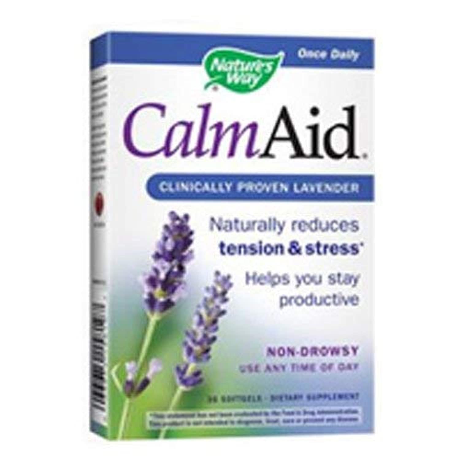 Bottle of Nature's Way CalmAid Clinical Lavender Softgel