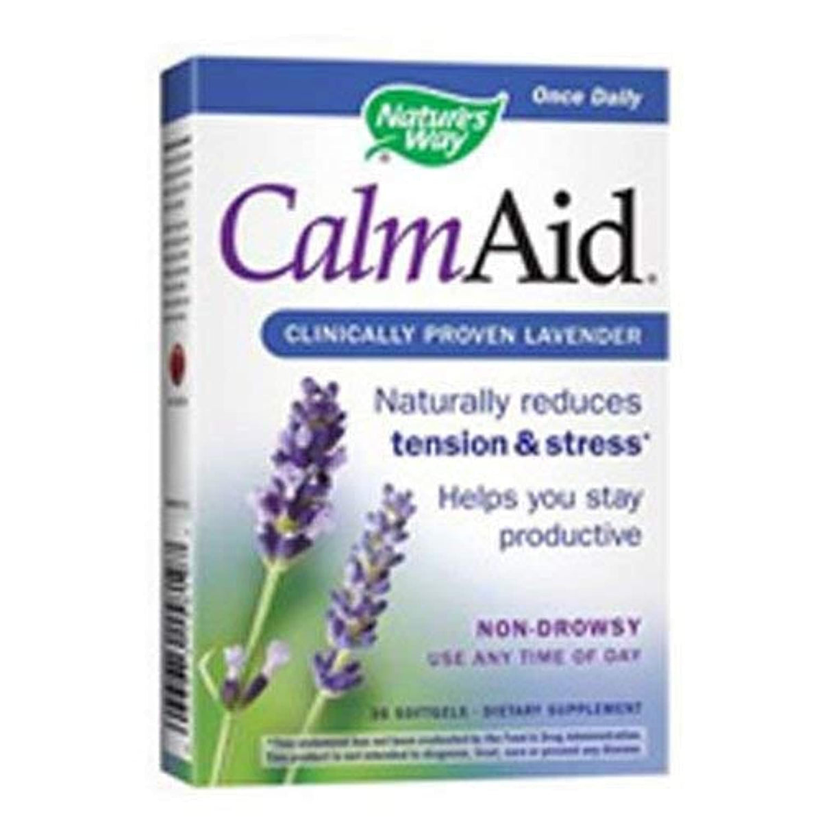 Bottle of Nature's Way CalmAid Clinical Lavender Softgel