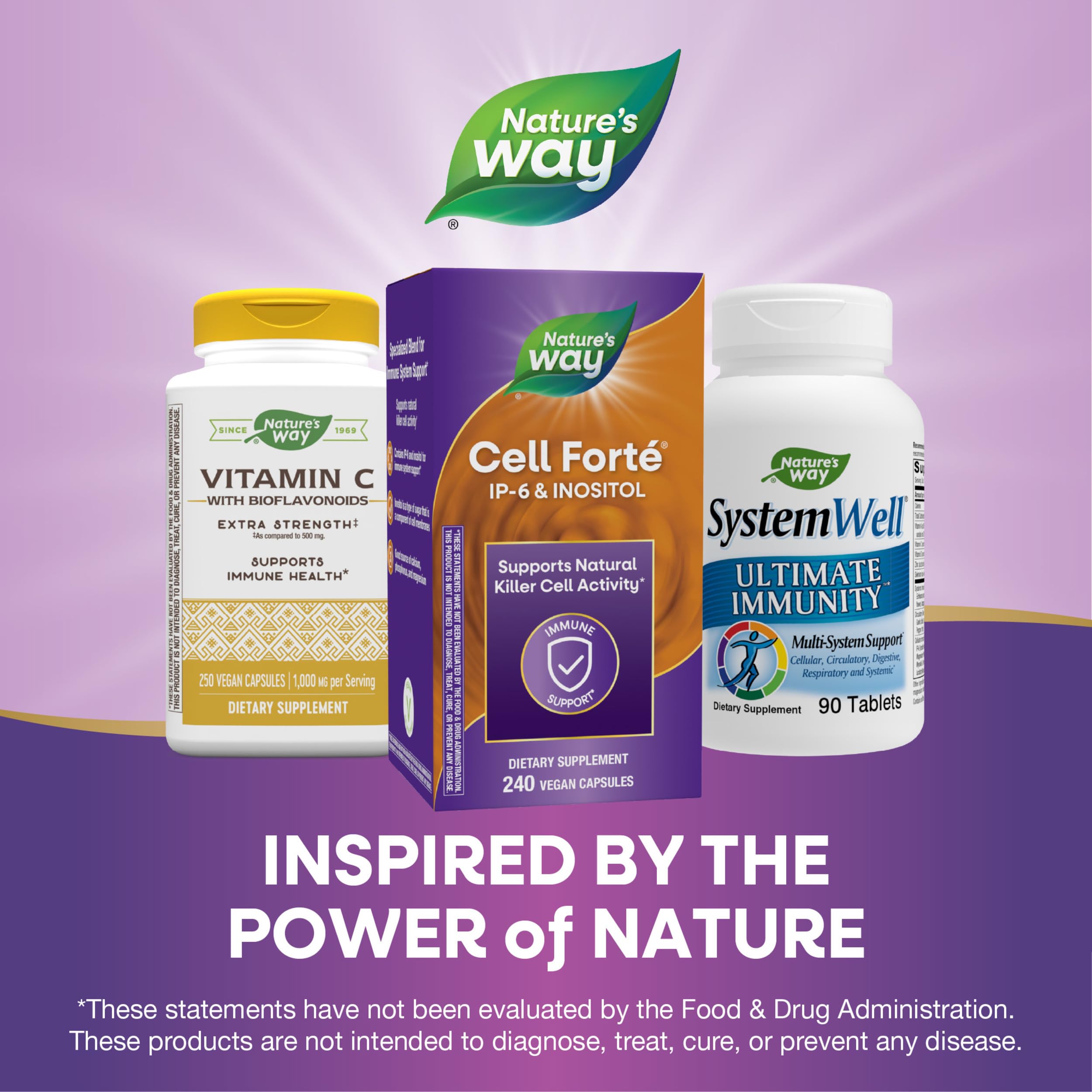 Nature's Way capsules on a breakfast table suggesting easy daily integration