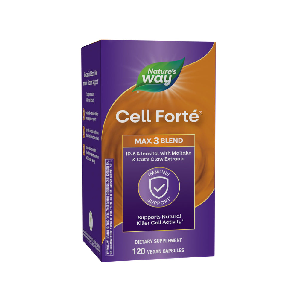 Nature's Way front packaging showing Cell Forté MAX3 Blend benefits