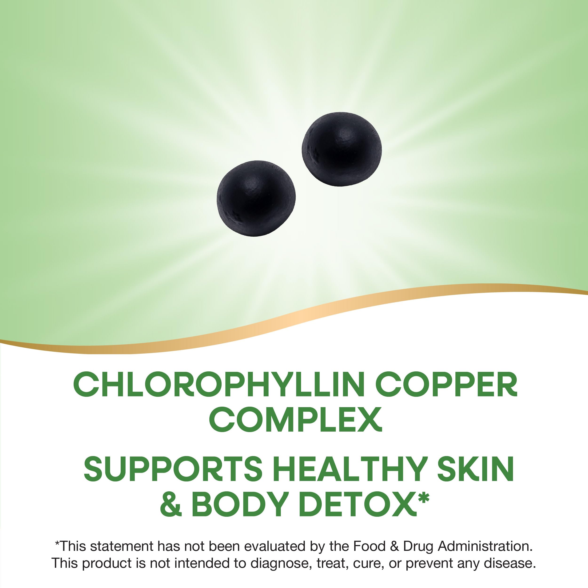 Chlorophyllin copper complex illustration