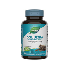Nature's Way DGL Ultra bottle with GutGard licorice root extract, 75 mg per capsule