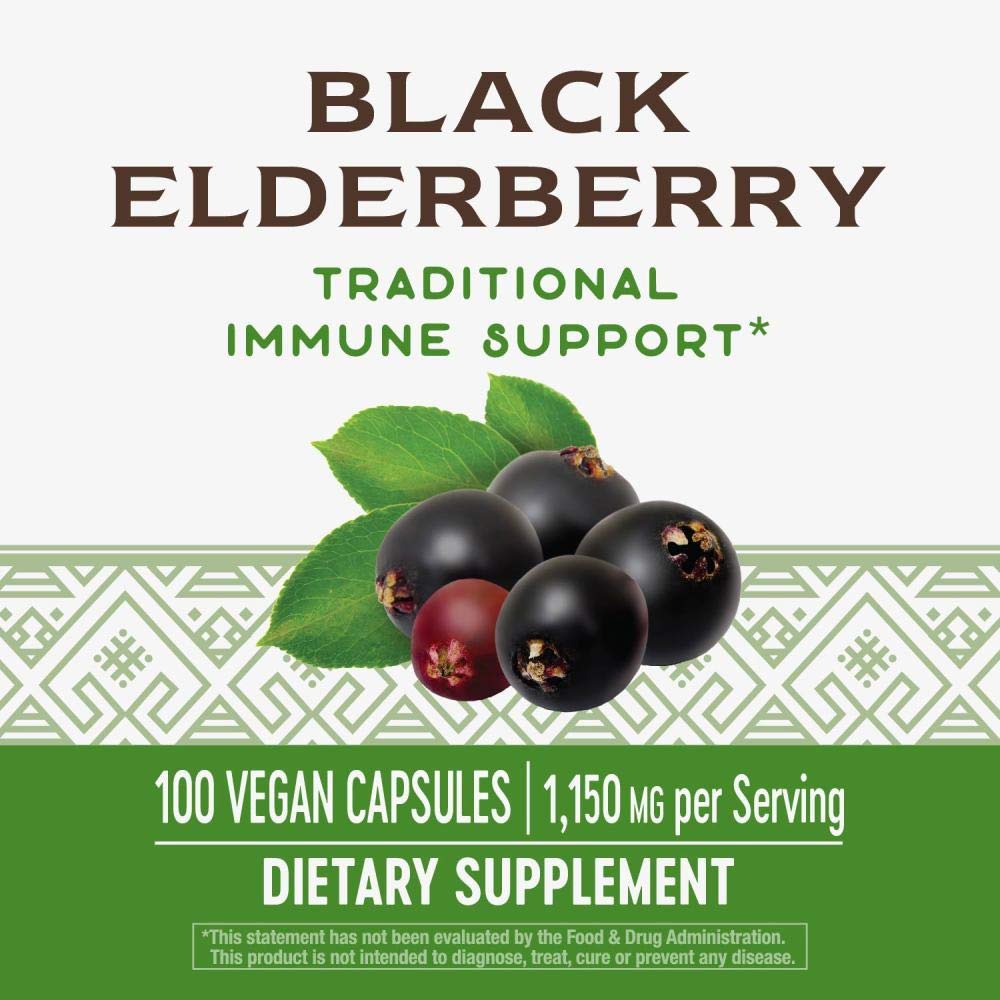 Second bottle of Nature's Way Elderberry 100-cap pack