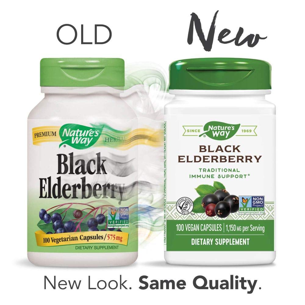 Usage directions for Nature's Way Elderberry capsules