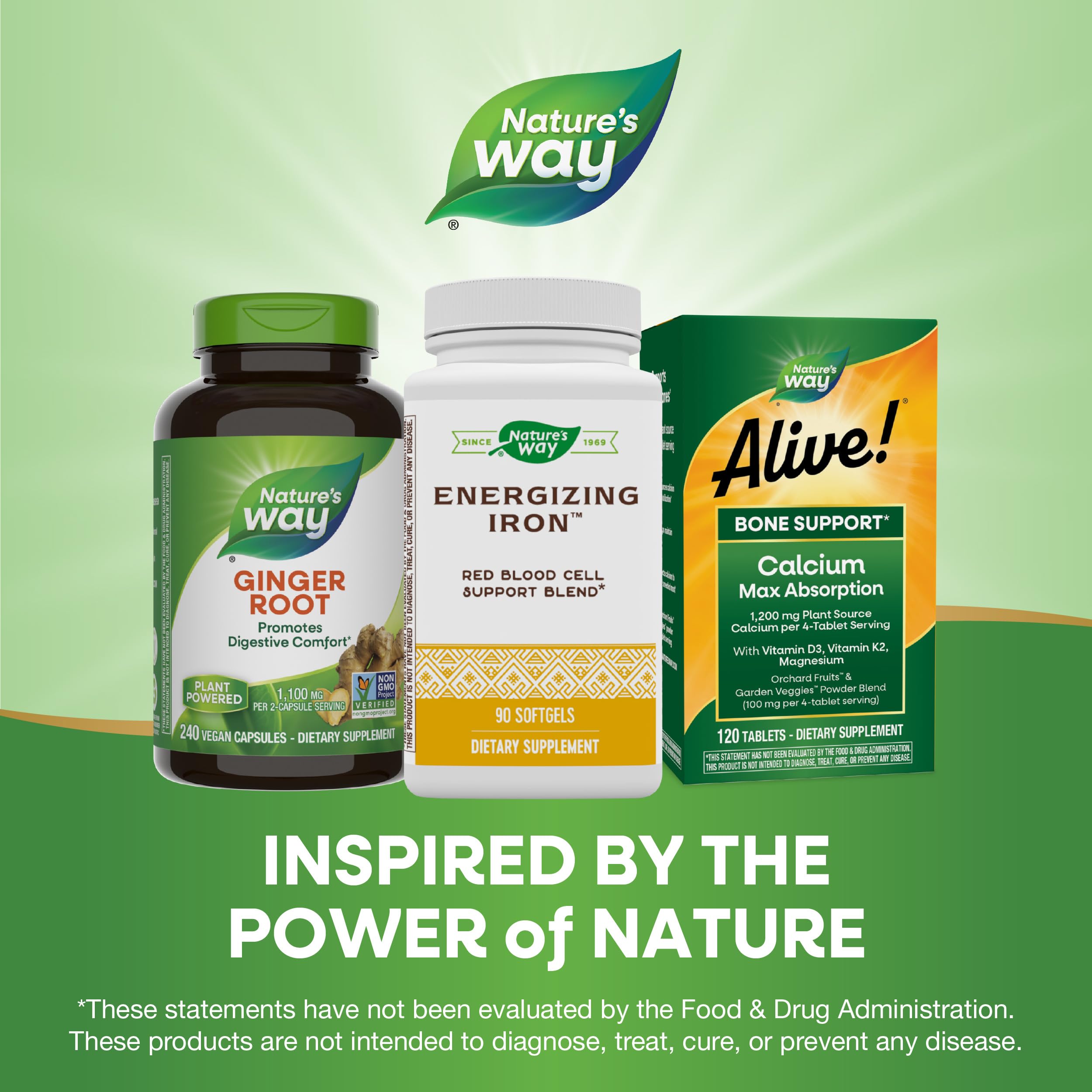 Lifestyle shot showcasing Nature's Way branding