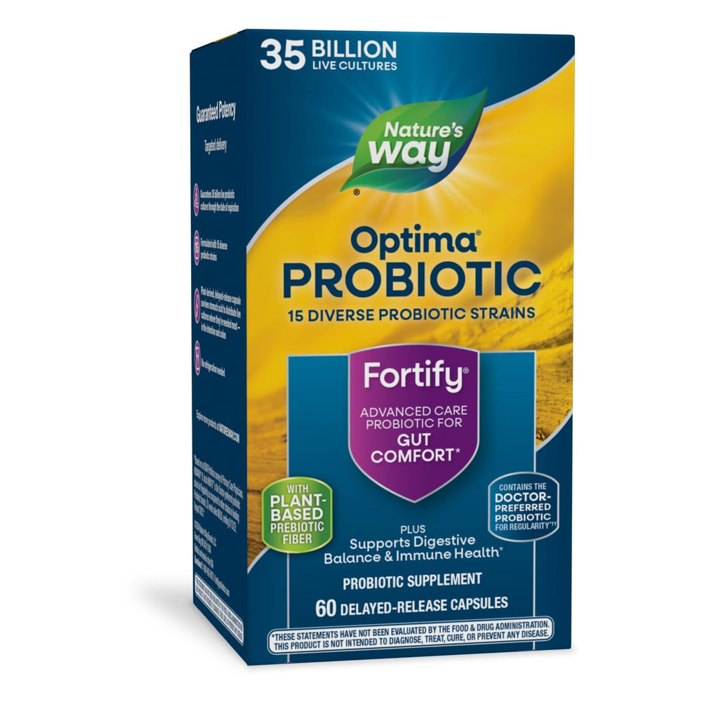 Nature's Way Fortify Optima Probiotic bottle with 60 capsules