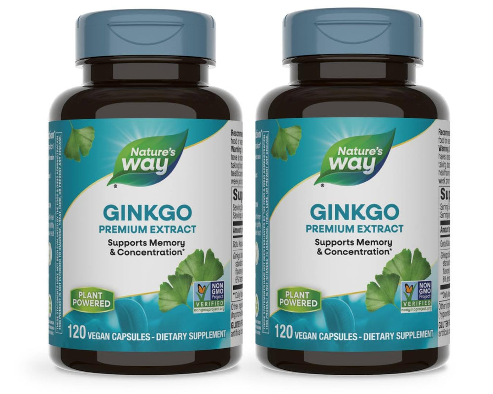 Nature's Way Ginkgo Memory and Concentration bottle - 120 capsules