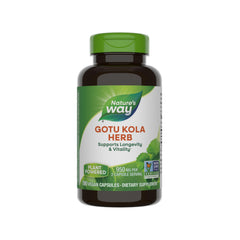 Bottle of Nature's Way Gotu Kola 180 capsules