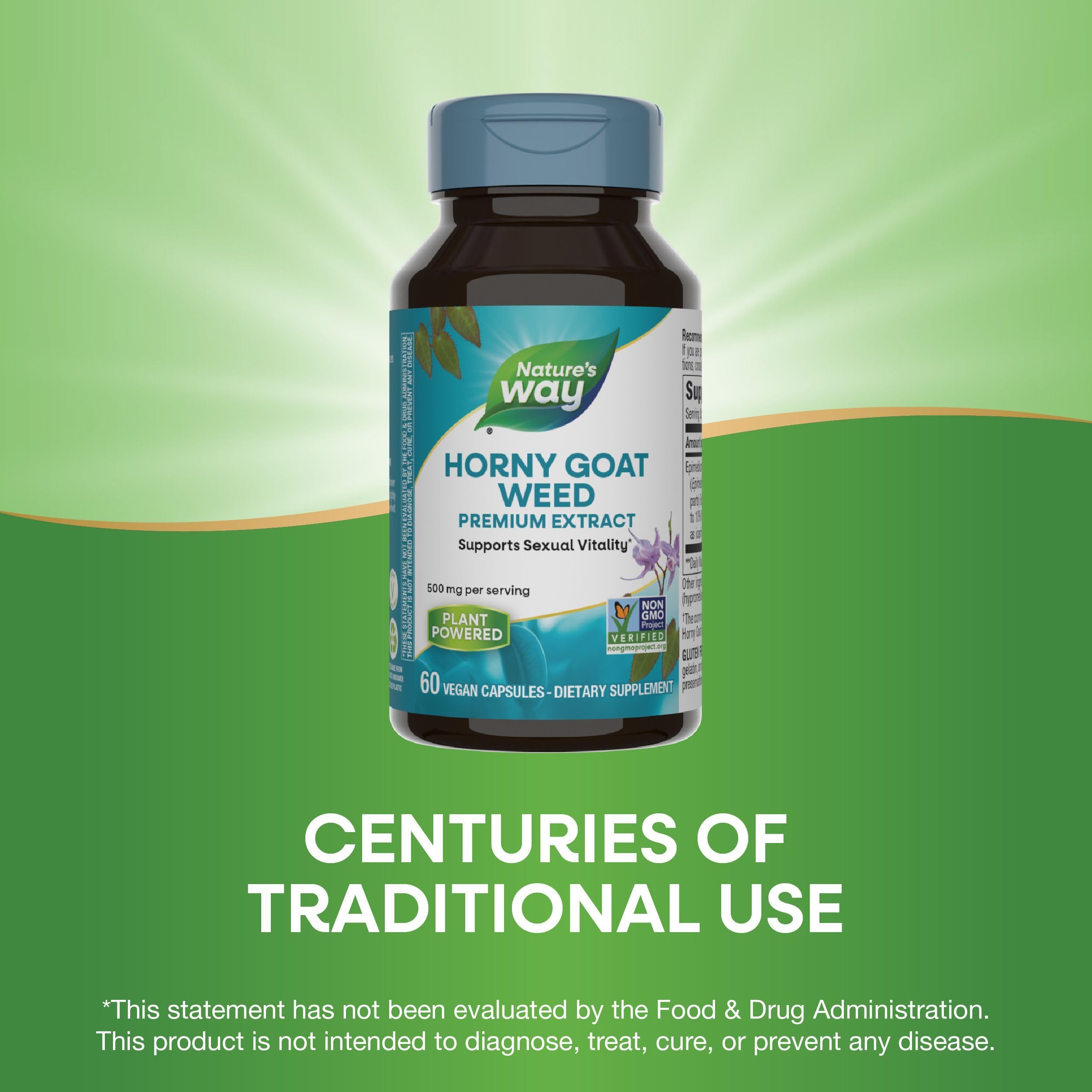 Nature's Way Horny Goat Weed in a daily routine scene with calm focus