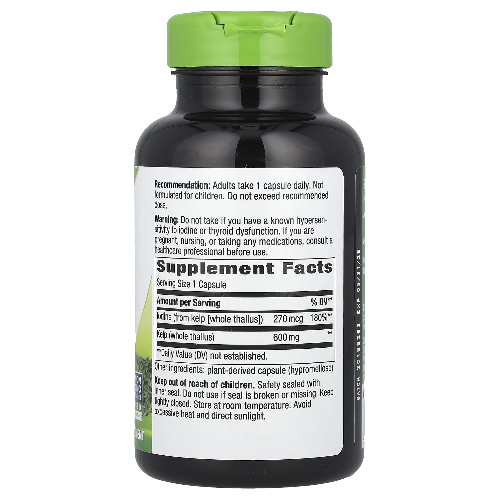 Nature's Way Kelp 180 capsules - bottle 2 (pack of 2)