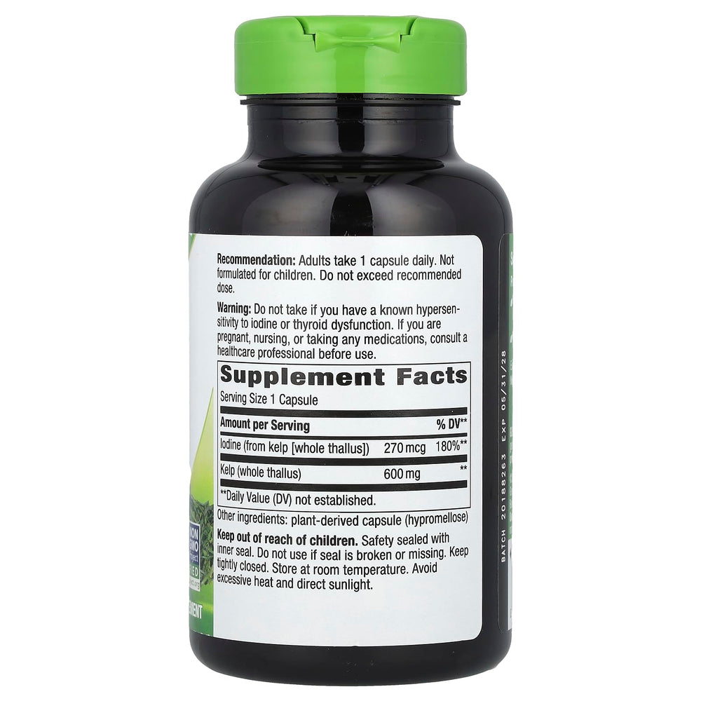 Nature's Way Kelp 180 capsules - bottle 2 (pack of 2)