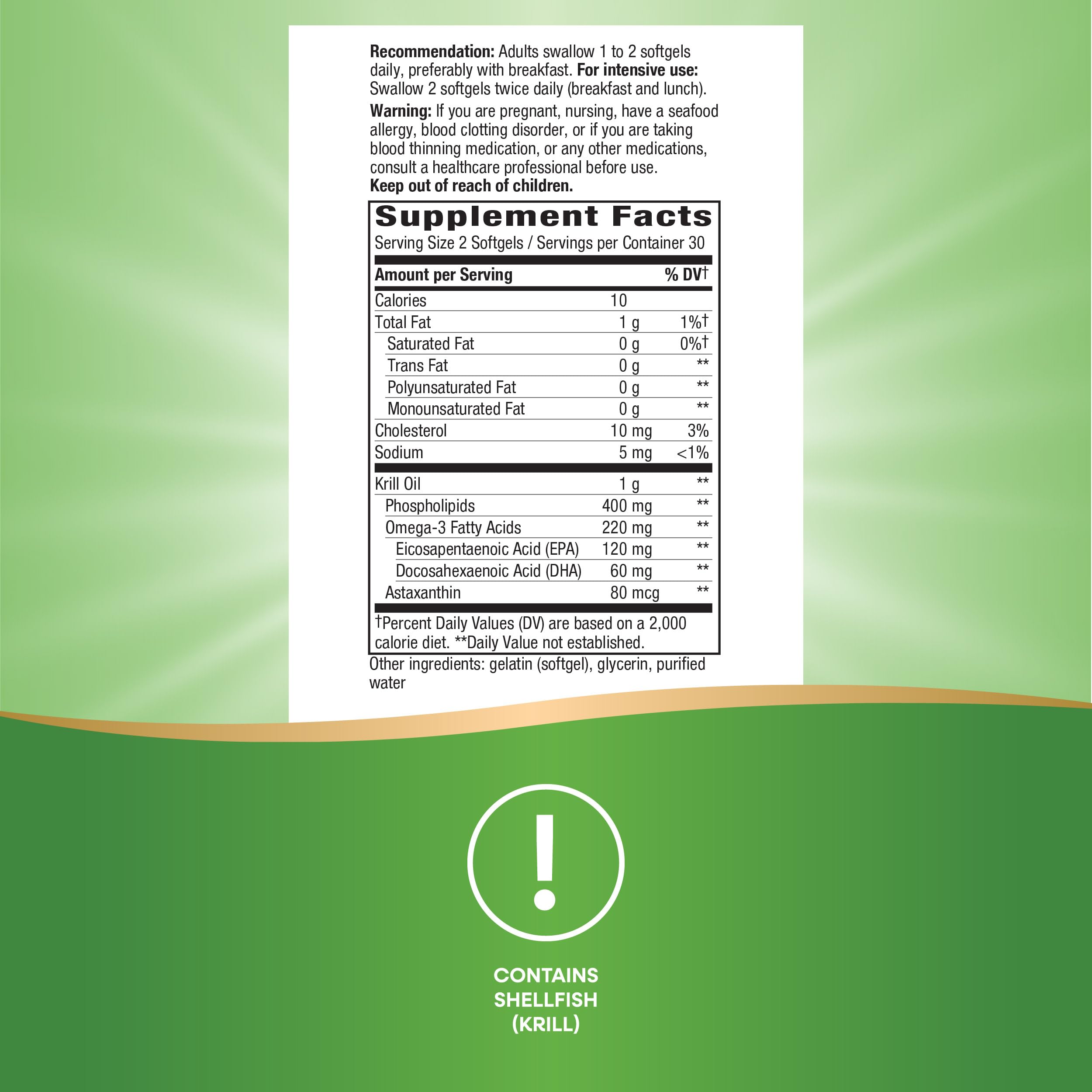 EPA and DHA omega-3 infographic for Krill Oil
