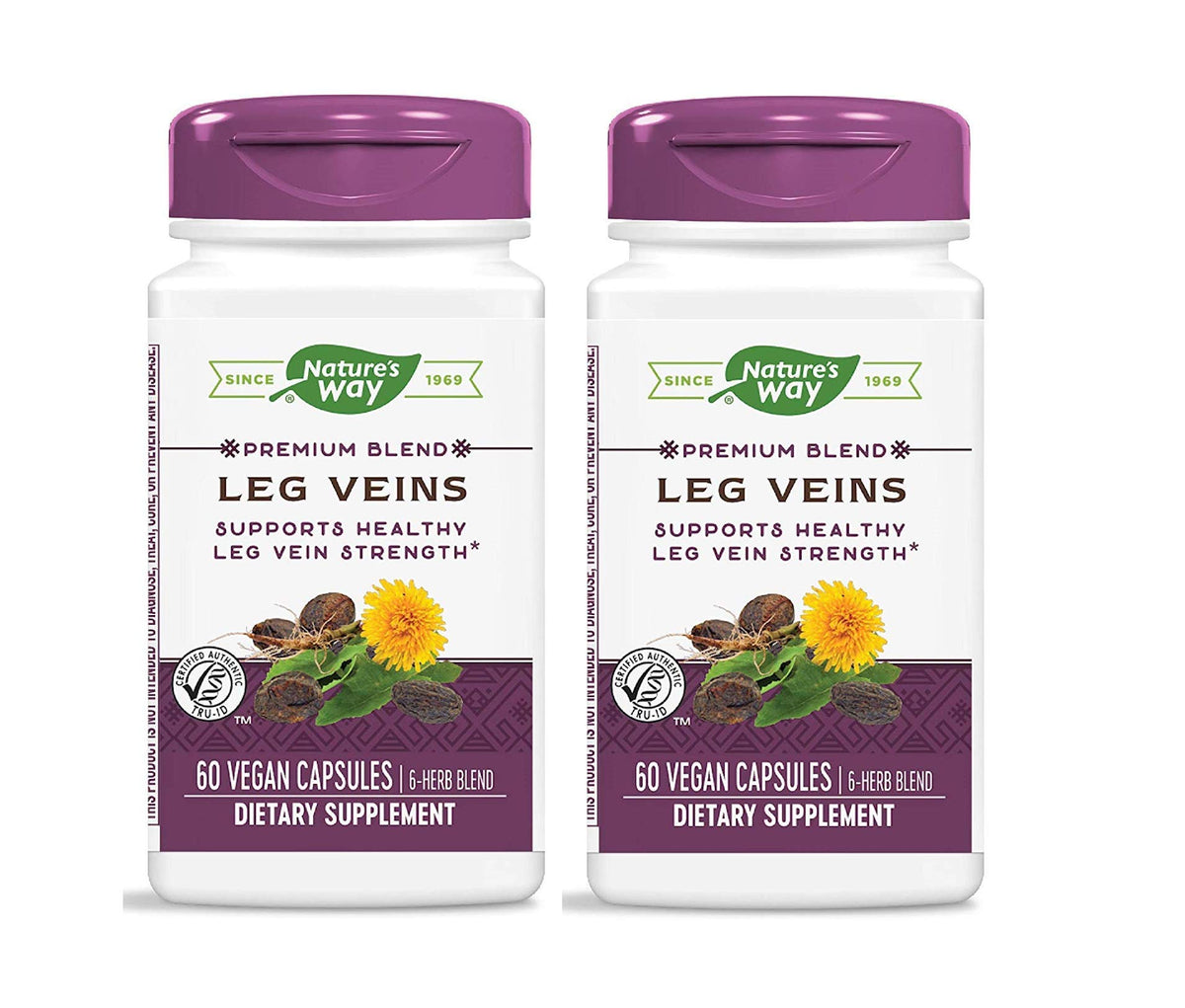 Nature's Way Leg Veins bottle front label